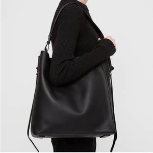 Black All Saints leather tote, very good condition.